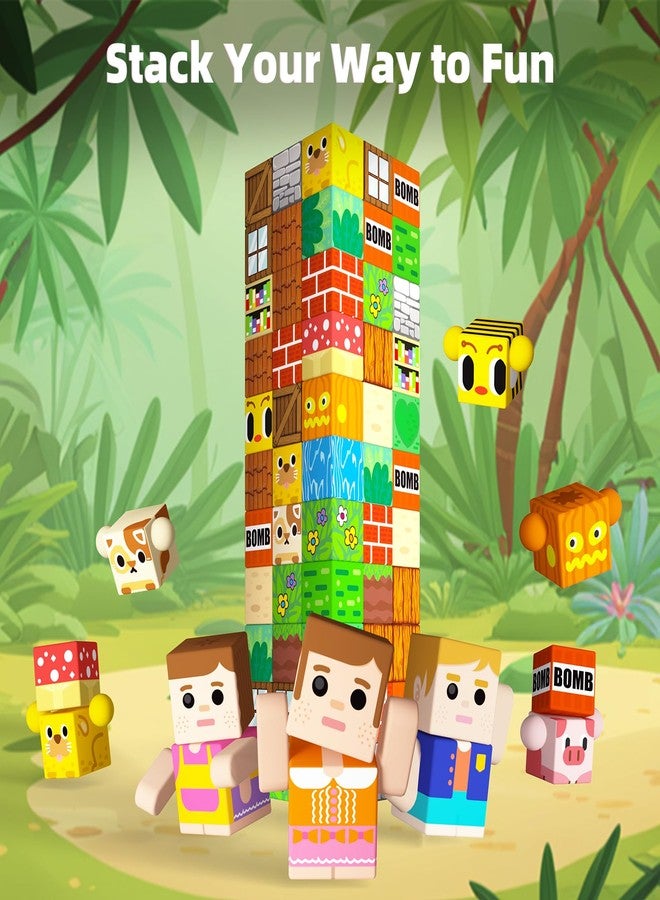 idoot 100PCS Magnetic Building Blocks, Forest Animal Sensory STEM Toys for Boys and Girls, Great for Birthday - Image 5
