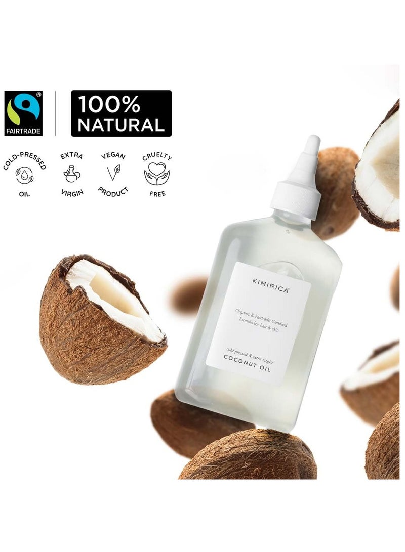 Kimirica Fairtrade Cold Pressed Coconut Oil  270ml - Image 1