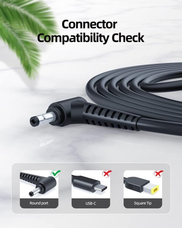 FACTOTECH Len-OVO PA-1650-74 PN: GX20K78585 65W Laptop Adapter/Charger Select Models of (Round pin) - Image 3