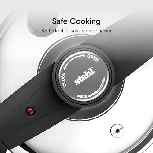Stahl Versatil Triply 3L Pressure Cooker, Induction Cooker, Outer Lid Pressure cooker, Induction & Gas Stove Compatible, 5 Years Warranty - Image 5