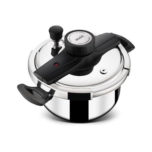 Stahl Versatil Triply 3L Pressure Cooker, Induction Cooker, Outer Lid Pressure cooker, Induction & Gas Stove Compatible, 5 Years Warranty - Image 1
