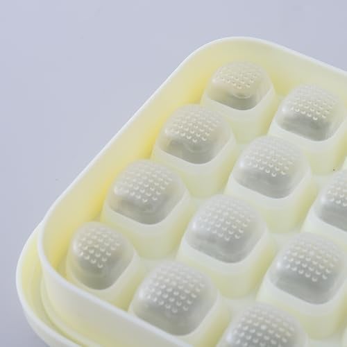 UMAI Single Layer Ice Cube Trays | 28 Compartments | One Press Demolding | Ice Cubes for Whiskey Cocktails Mocktails Soft Drinks | BPA Free (White) - Image 4