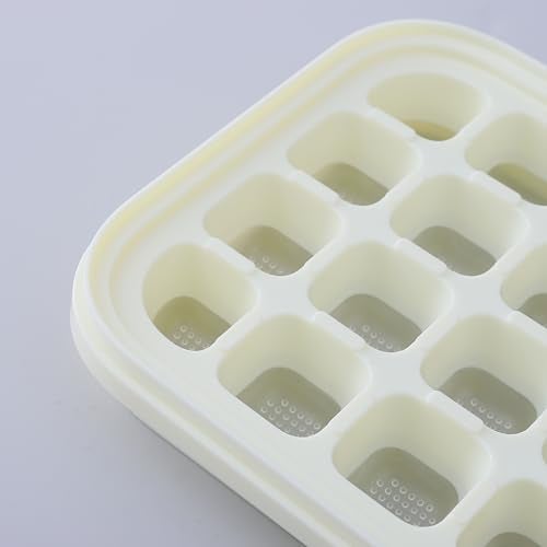 UMAI Single Layer Ice Cube Trays | 28 Compartments | One Press Demolding | Ice Cubes for Whiskey Cocktails Mocktails Soft Drinks | BPA Free (White) - Image 5