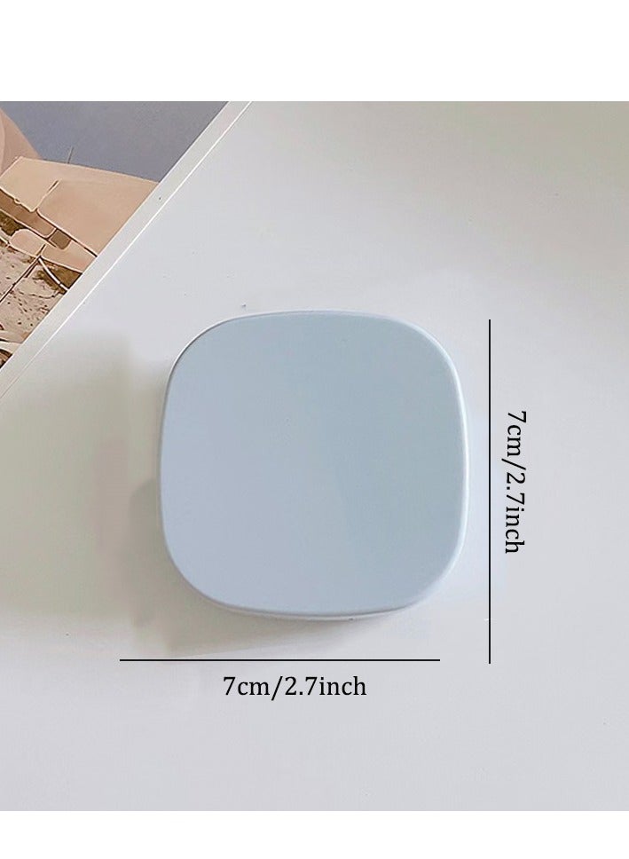 حافظة عدسات لاصقة، علبة عدسات لاصقة صلبة للسفر، مجموعة تخزين حاوية للنقع، لطيفة مع مرآة، ملاقط، عصا أداة إزالة، حل حامل حاوية علبة الاتصال بالعين للاستخدام اليومي في الهواء الطلق - Image 3