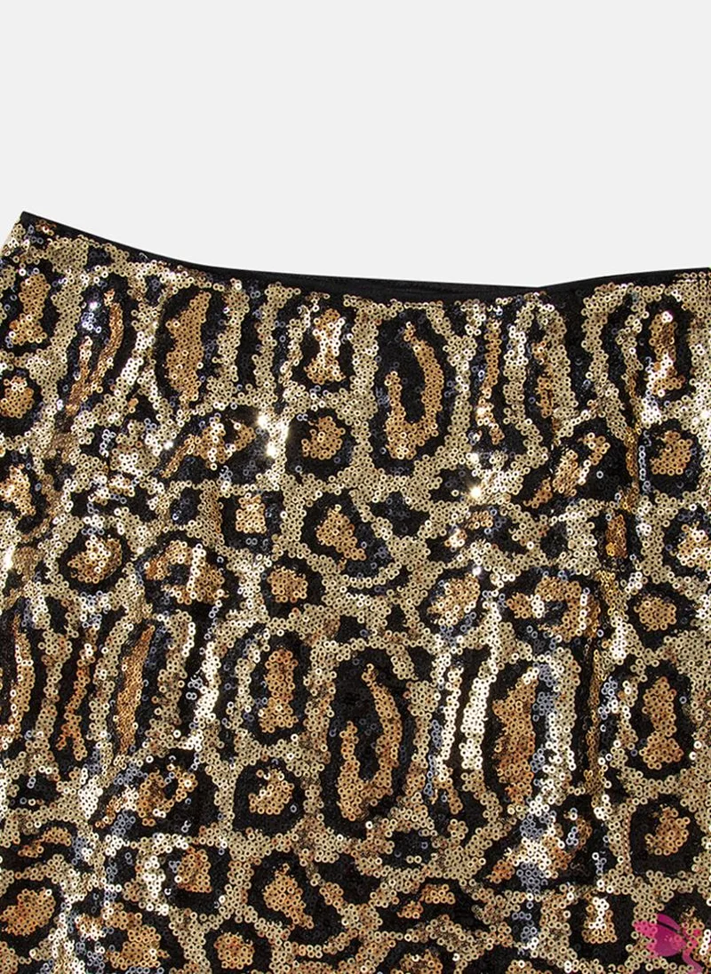 يونيكي Multicolour Sequin Mini Bodycon Skirt
