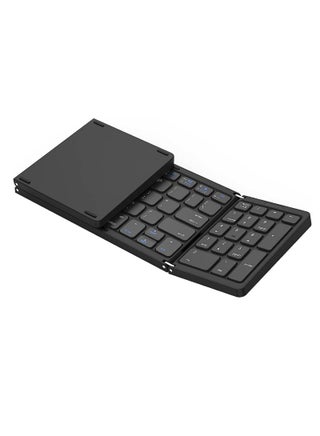 Foldable Bluetooth Keyboard, Folding Wireless Portable Keyboard with Numeric Keypad, USB-C Rechargeable for iOS, Android, Windows System Laptop Tablet Smartphone Device - pzsku/ZD2E9DBA854688D0F1DAEZ/45/_/1687095487/38a48bbf-47d3-4f35-b1e0-966c5c02a54f