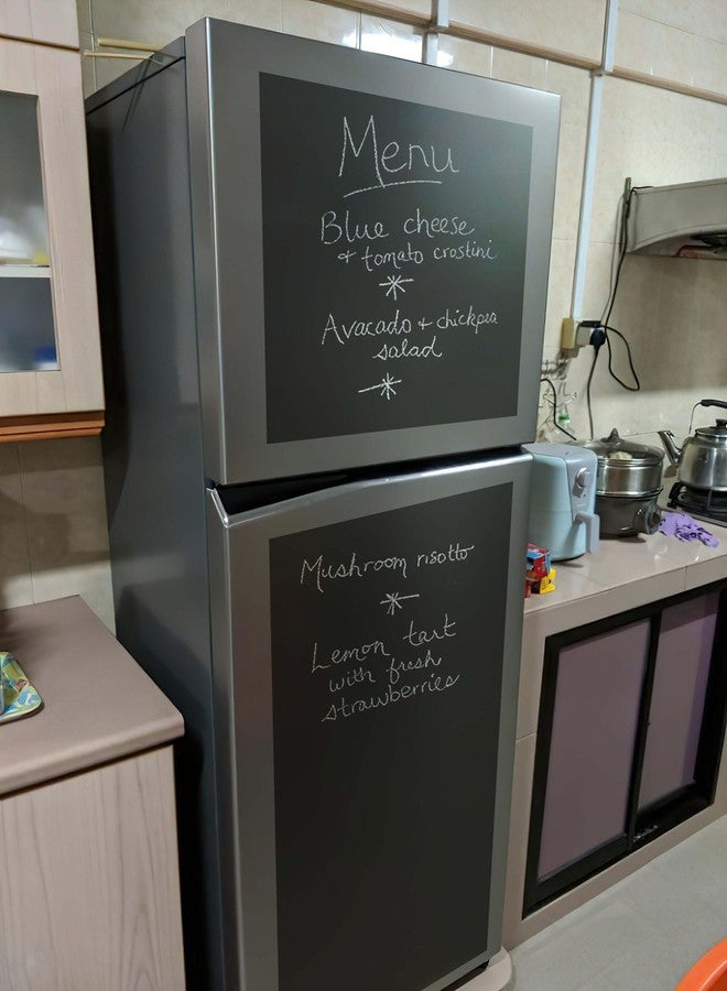 WallDesign Black Chalkboard Roll - 16inx4ft Sticker for Any Surface - for Office, Home, Study, Planning, Work - with Chalk-Self-Adhesive - Image 5