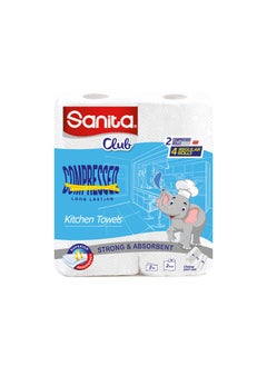 Sanita Club kitchen Towel 2 Mega Rolls 