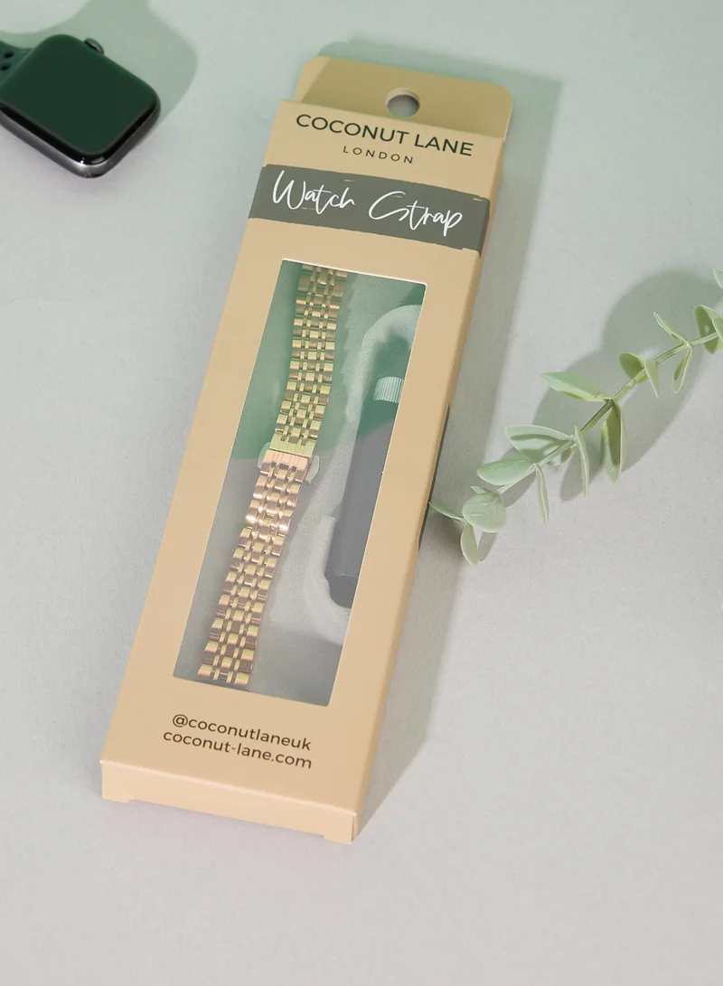 كوكونت لين Slim Stainless Rosegold Apple Watch Strap 38/40