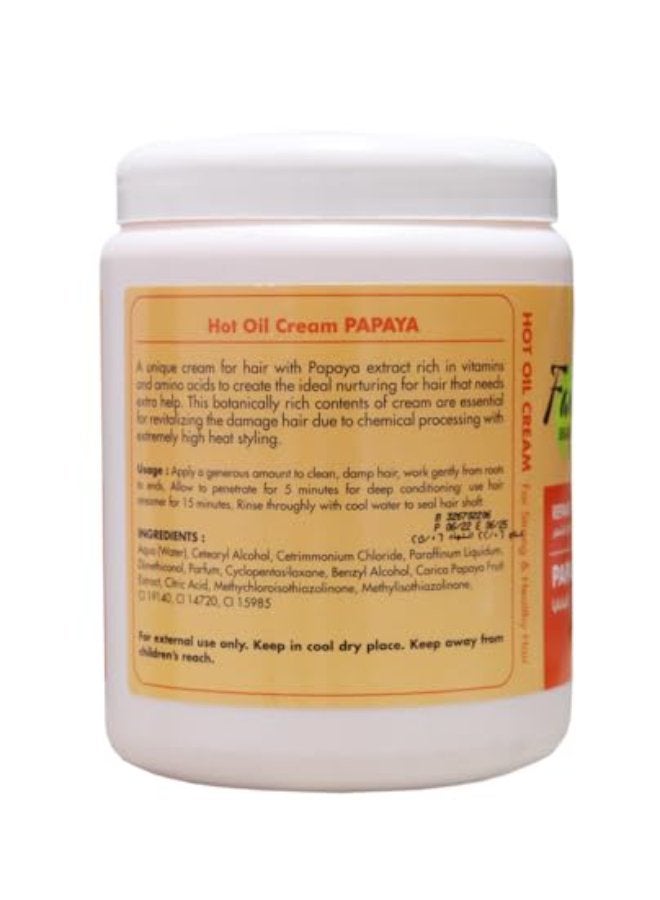 Fantasy BEAUTY LINE كريم زيت ساخن بابايا 1000 مل - علاج شعر فاخر - Image 3