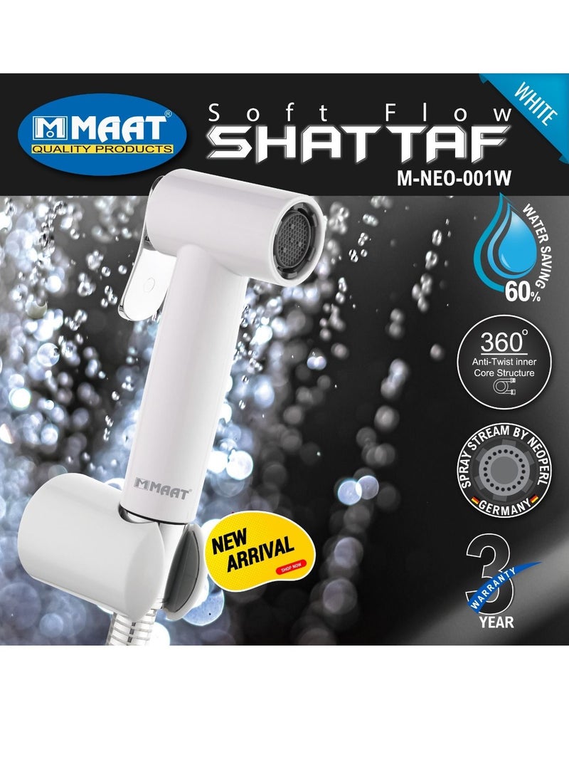 MAAT Soft Flow Shattaf Set with Hose and Holder - White - Image 1