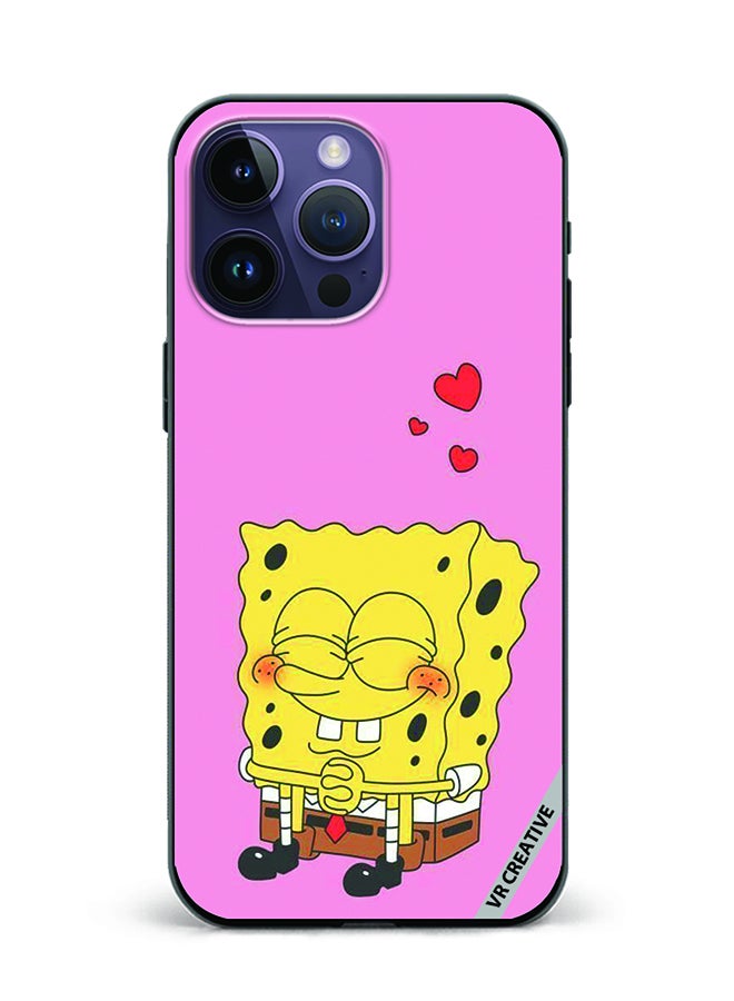 VR CREATIVE Protective Case Cover For Apple iPhone 16 Pro Max Spongebob Design Multicolour