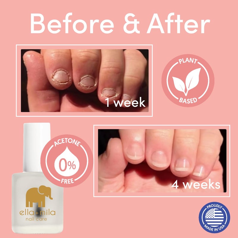 ella mila ella+mila No More Biting Nail Polish - Bitter Taste Nail Biting Treatment for Kids & Adults - Stop Thumb Sucking Deterrent - Finger Biter Prevention (0.45 fl oz) - Image 5