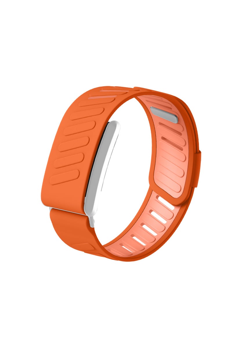 Moxedo Comfort Durable Whoop 5.0 Band Soft-Touch Silicone Replacement Wrist Strap–Flexible, Waterproof Watch Band for Men & Women, Lightweight, Skin-Friendly with U-Shaped Connector - Orange - Image 1