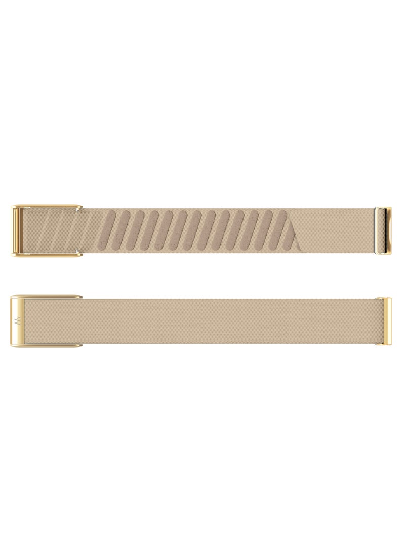 WHOOP SuperKnit Luxe – Compatible with One and Peak – Comfortable, Durable, Performance Accessory for Health & Fitness Wearable – Premium Metals – 24/7 Activity, Sleep, Recovery Tracker Dune - Image 1
