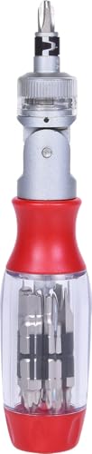KS Tools 14 Ratchet Bit Screwdriver180 Pivoting Head BuiltIn Bit Storage with Ergonomic Handle 190mm - Image 3