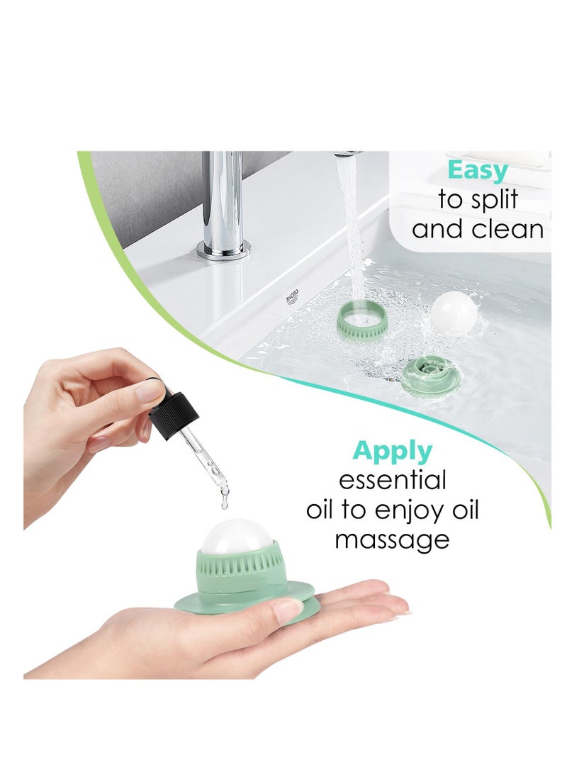 SYOSI Mountable Massage Ball Roller for Pain Relief, Trigger Point Massage Tool for Myofascial Release, Muscle Knots, Trigger Point Therapy, and Yoga Therapy, Ideal for Home and Gym Use  - Image 5