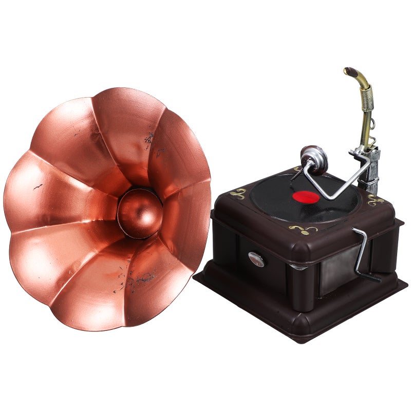 2pcs Retro Phonograph Music Box Hand- Music Box Mechanism Diy Romantic Transport Wood Color For Home Decor - Image 5