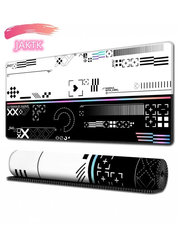 JAKTK Gaming Mouse Pad, Large Mouse Pad, Extended Keyboard Mousepad with Non-Slip Base and Stitched Edge 300*800*3mm  - Image 2