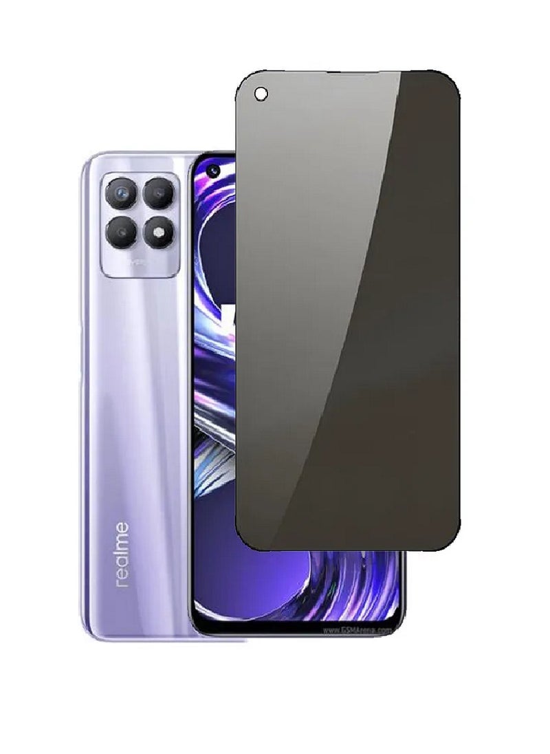 Super Tempered Glass Screen Protector Anti-Spy Privacy Designed For Realme 8i  Full Screen Coverage And Bubble Free - Image 1