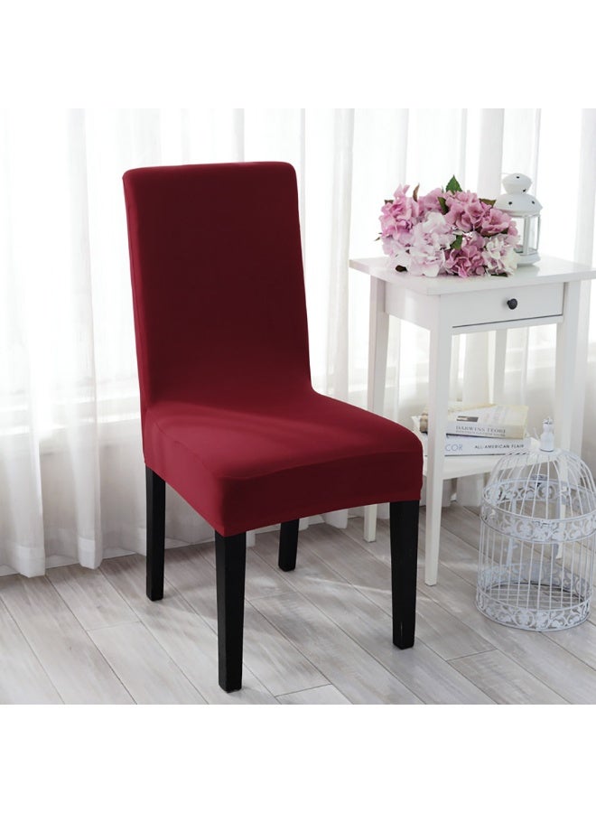 Dining Chair Covers, Set of 6, Removable Washable Solid Stretch Chair Slipcovers, Four Seasons Universal Chair Protector Covers for Kitchen, Dining Room, Hotel, Banquet - Image 3