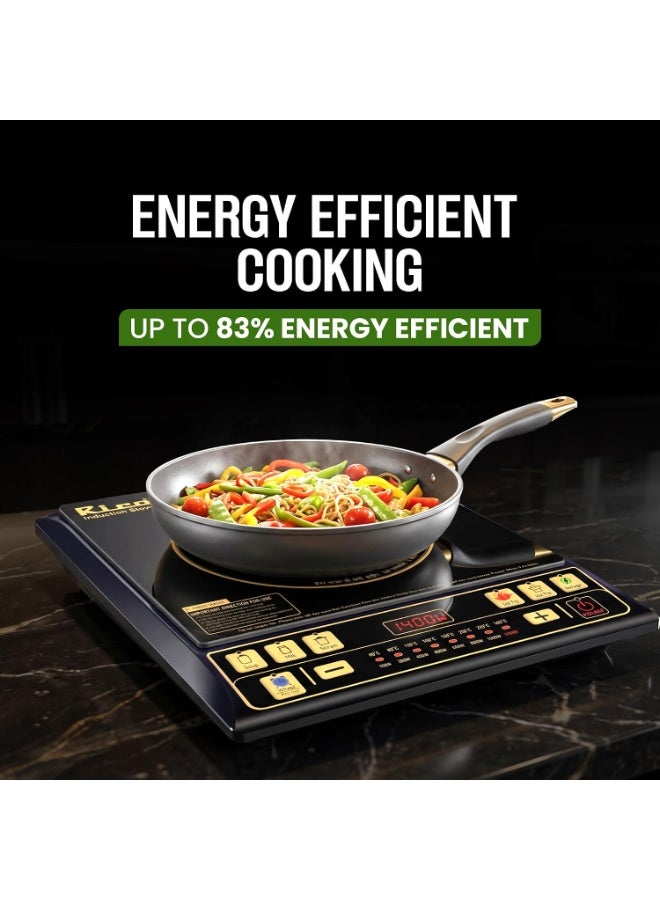 Rico BIS-ISI Certified induction stove with Free Vessel & Lid | 3 Yr Replacement Warranty on Coil | Milk Boil Mode with Timer | Fast Heating | Power Saving | 4KVA High Voltage Protection. - Image 3