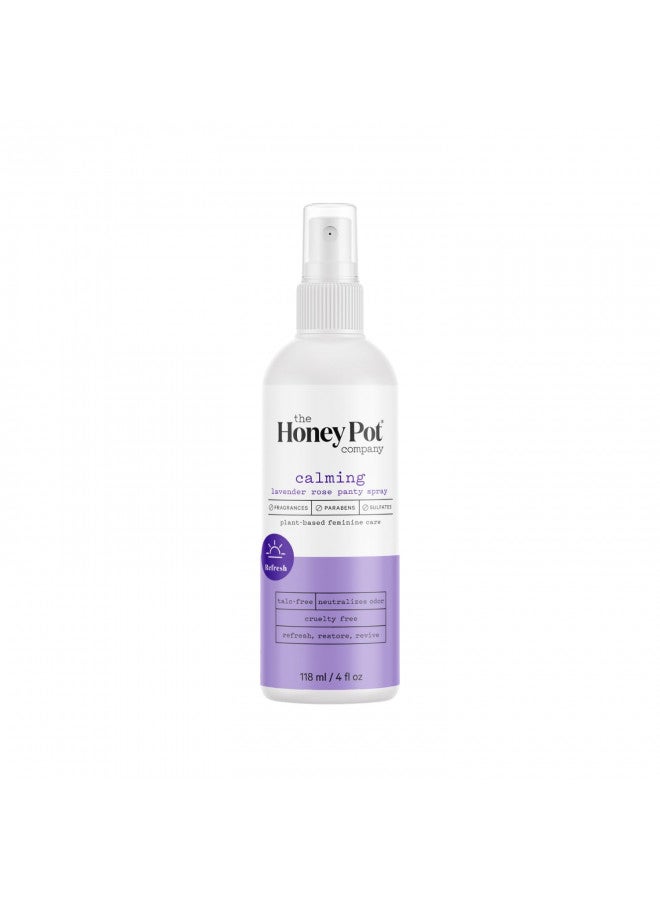the Honey Pot company The Honey Pot Company, Calming Lavender Rose Panty Spray, 118ml  - Image 1