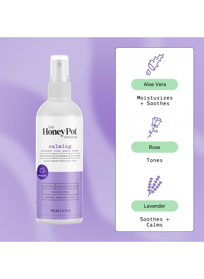 the Honey Pot company The Honey Pot Company, Calming Lavender Rose Panty Spray, 118ml  - Image 2