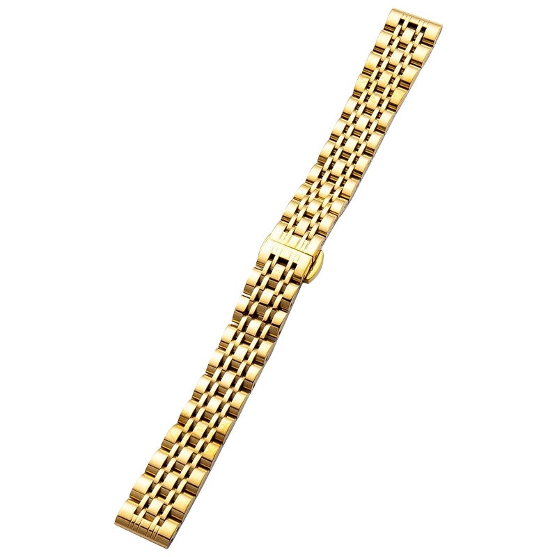 S-TOP For Garmin Lily 2 Seven-beads 14mm Stainless Steel Watch Band(Gold) - Image 2