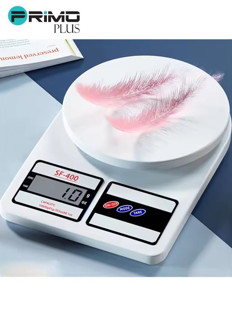 بريمو بلس ميزان مطبخ رقمي حتى 10 كجم لون أبيض - Image 2