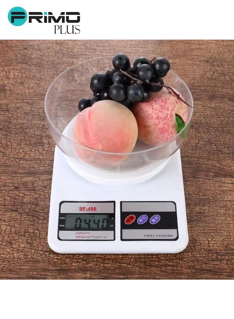 بريمو بلس ميزان مطبخ رقمي حتى 10 كجم لون أبيض - Image 3
