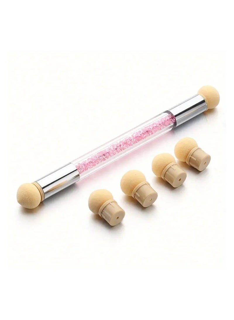 Goolsky 4-Headed Dual-ended Nail Art Pen - Seamless Gradient Effects, Washable & Reusable DIY Kit for Polish & Gel, Perfect for Artistic Beginners & Pros - Image 1