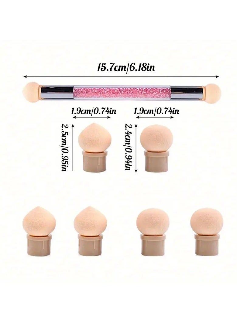 Goolsky 4-Headed Dual-ended Nail Art Pen - Seamless Gradient Effects, Washable & Reusable DIY Kit for Polish & Gel, Perfect for Artistic Beginners & Pros - Image 3