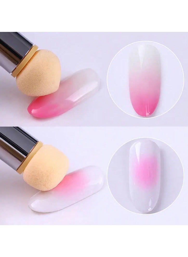 Goolsky 4-Headed Dual-ended Nail Art Pen - Seamless Gradient Effects, Washable & Reusable DIY Kit for Polish & Gel, Perfect for Artistic Beginners & Pros - Image 4