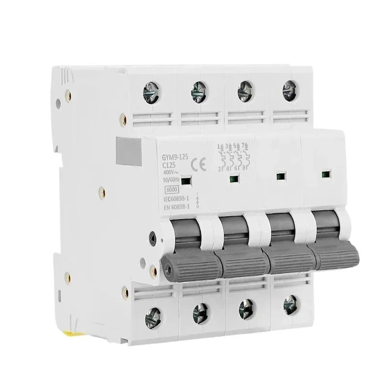 C125A قاطع دائرة كهربائية تيار متردد ثنائي القطب 125 أمبير 230 فولت 400 فولت 6 كيلو أمبير MCB - Image 1