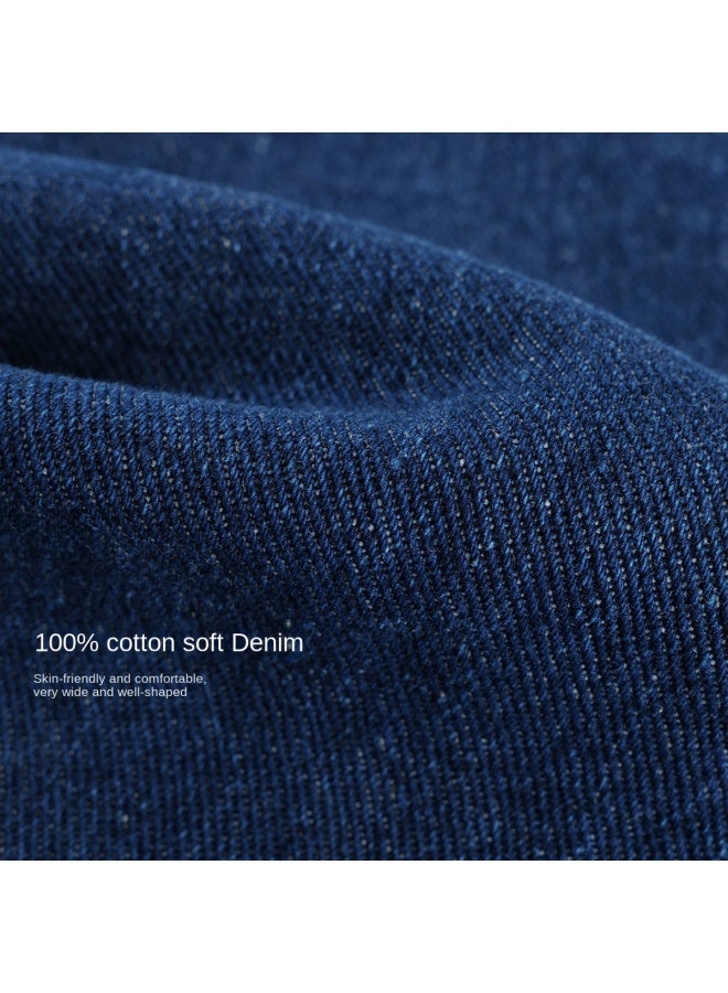 MARC&JANIE Mall Same Style】spring And Autumn Girls' Playful Lace-waist Pure Cotton Denim Carrot Pants - Image 3