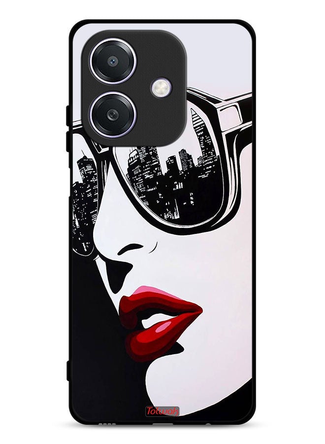 Tolwak Oppo A3x 5G Protective Case Cover Girl Face Abstract Art - Image 1