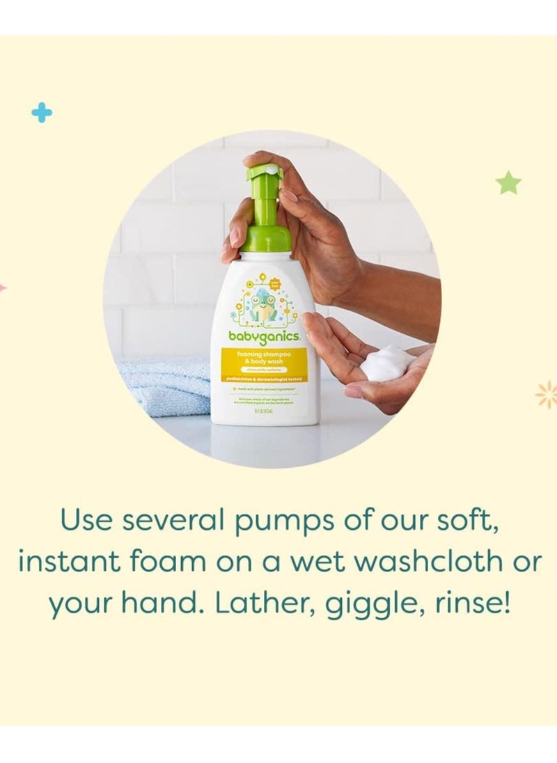 Babyganics Babyganics Baby Shampoo + Body Wash Pump Bottle, Fragrance Free, Non-Allergenic and Tear-Free, 16 Fl Oz (Pack of 3), Packaging May Vary  - Image 5
