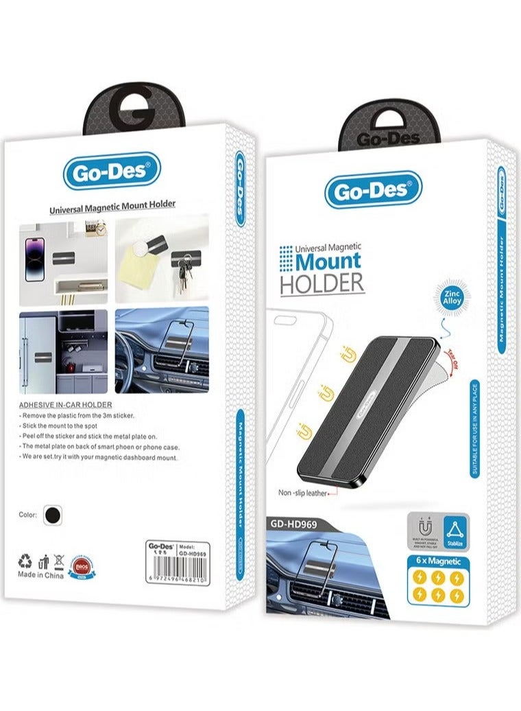 ELTRAZONE حامل هاتف مغناطيسي مسطح للوحة القيادة في السيارة - تثبيت آمن وقابل للتعديل لهاتفك الذكي - Image 4