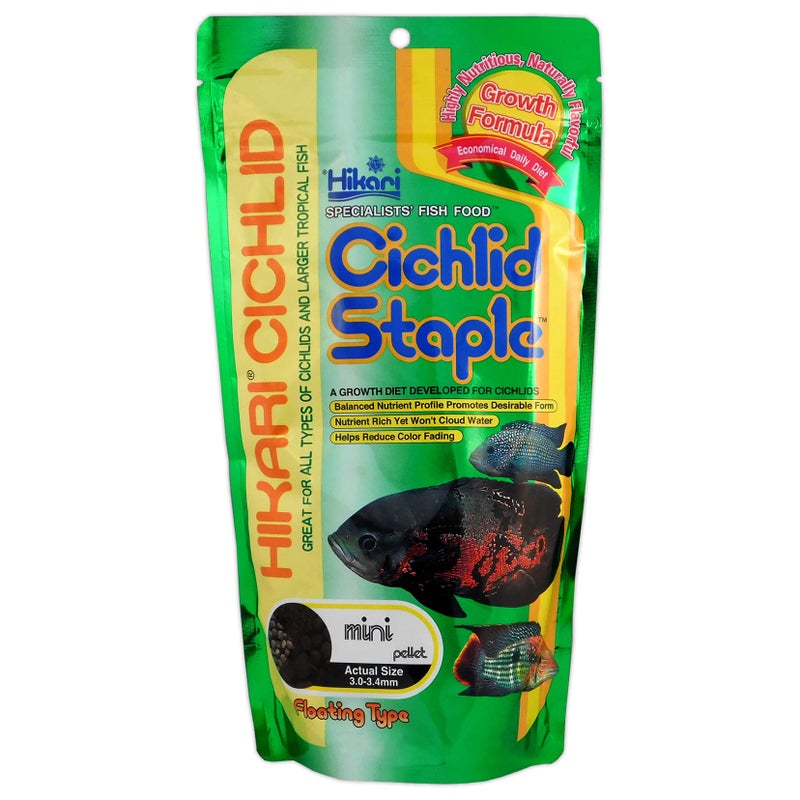Hikari Cichlid Staple | 57gm | Mini Pellet | Floating - Image 1