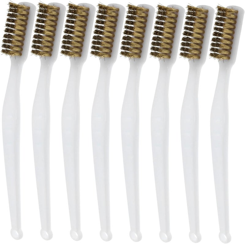 CHILDWEET 10pcs Cleaning Brushes Rust Removal Brush Wire Set for Cleaning Metal Surfaces Rust - Image 1