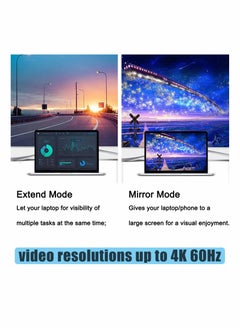 SYOSI USB Type C to HDMI Adapter Type-C Converter 60Hz 4K Resolution Compatible with MacBook Pro 2019/2018/2017, Air Galaxy XPS15 Surface Book and More  - Image 5