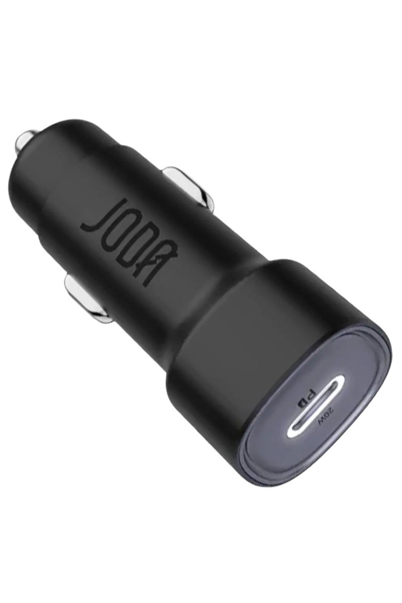 جودا شاحن سيارة جودا اليابانية بقوة 20 واط بمنفذ تايب سي - اسود - Image 2