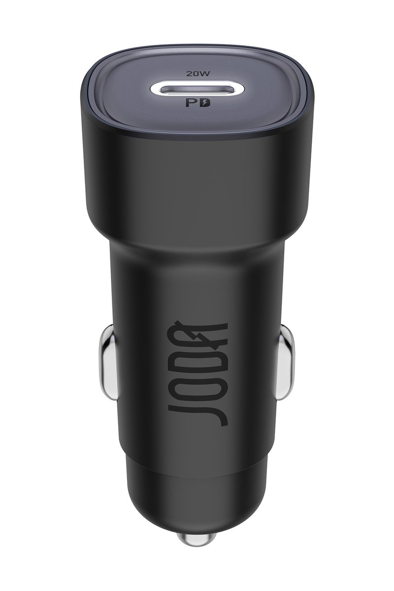 جودا شاحن سيارة جودا اليابانية بقوة 20 واط بمنفذ تايب سي - اسود - Image 1