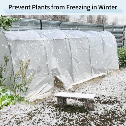 Insoma 1.1oz/yd Plant Covers Freeze Protection,8 * 24ft Floating Row Cover for Garden, Frost Plant Blanket for Winter Frost/Sun Pest Protection - Image 3