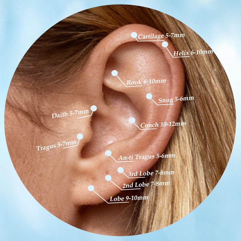 limerencia F136 Hypoallergenic Titanium 18G Internal Thread Piercing Jewelry,6mm 8mm 10mm G23 Flat Back Stud Earring for Women Men Tragus Cartilage Helix Conch Medusa Nose(1PC) - Image 4