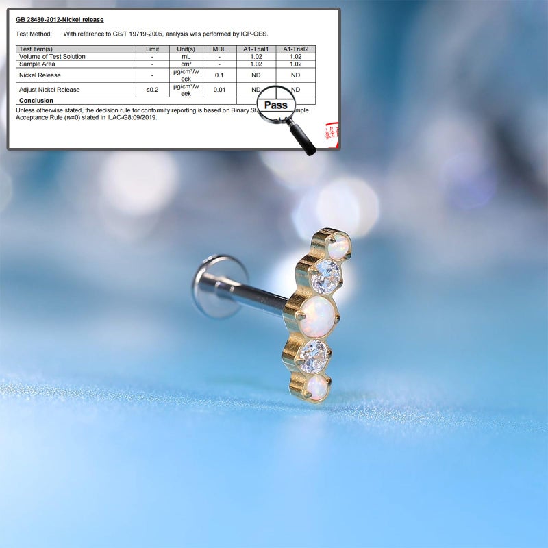 limerencia F136 Hypoallergenic Titanium 18G Internal Thread Piercing Jewelry,6mm 8mm 10mm G23 Flat Back Stud Earring for Women Men Tragus Cartilage Helix Conch Medusa Nose(1PC) - Image 2