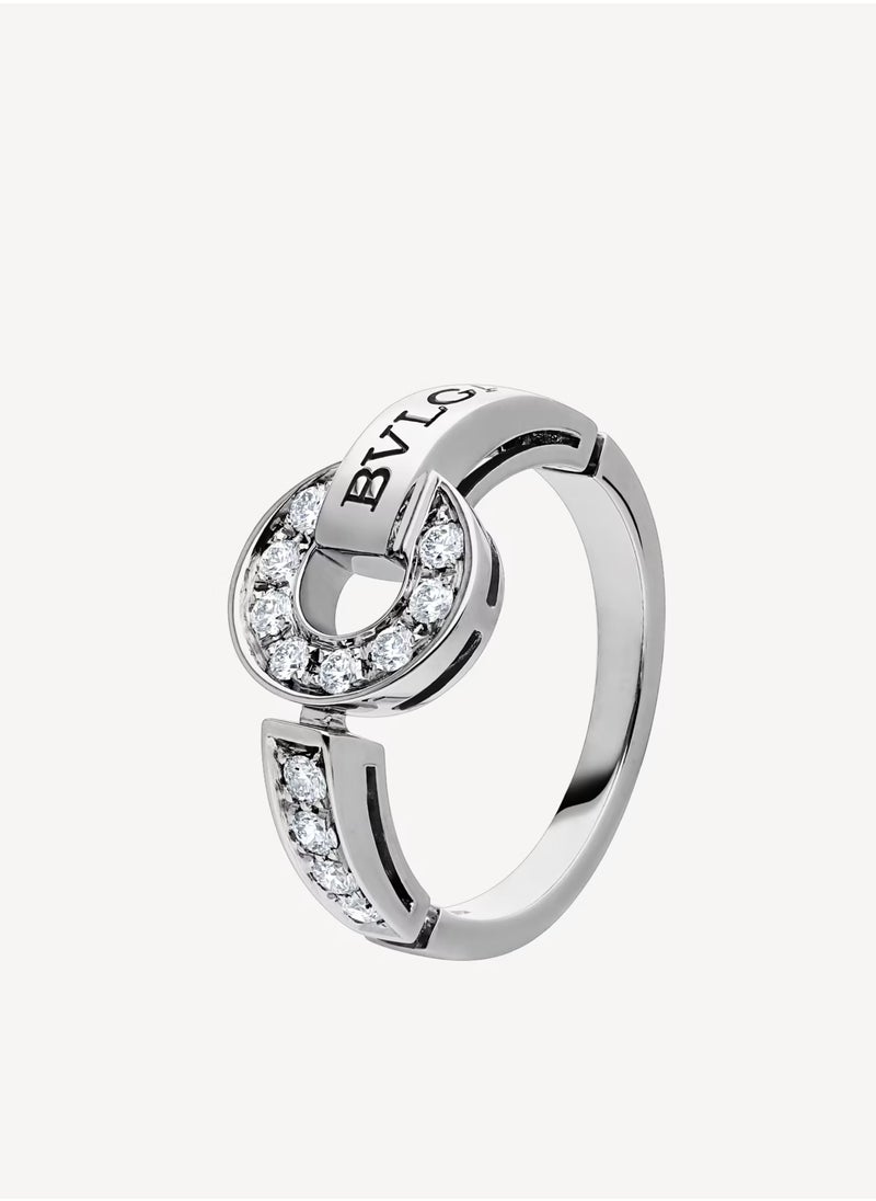 BV 18 kt white gold ring set with pavé diamonds Size 9 - pzsku/ZD2EB50FE68E1AD7AA3C9Z/45/_/1740120647/9331ad3a-82cc-4158-bd54-ed77865996d2