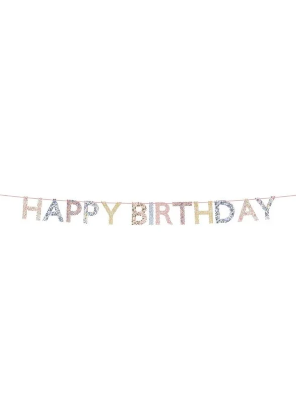 Meri Meri Meri Meri x Liberty Happy Birthday Garland