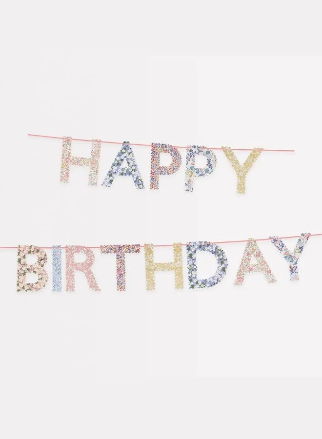 Meri Meri Meri Meri x Liberty Happy Birthday Garland